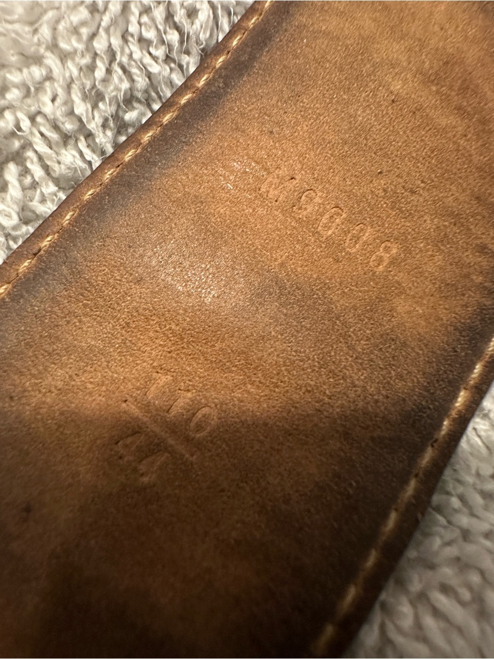 Authentic Louis Vuitton Men’s Monogram LV Belt 40mm Brown/Gold 110/44 - Picture 6 of 12